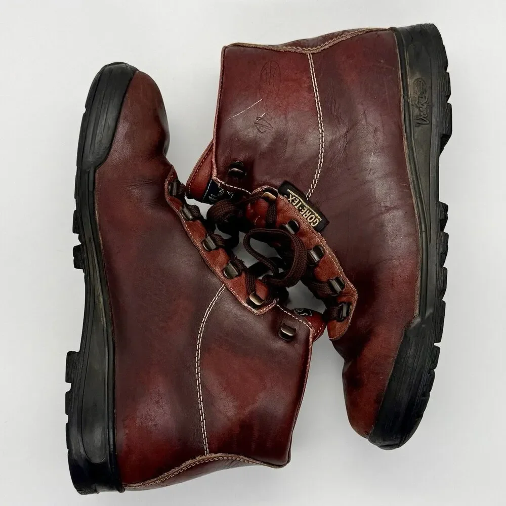 VASQUE Gore-Tex Hiking Boots 8.5M Sundowner Skywalk 7535 Leather Italy Vintage